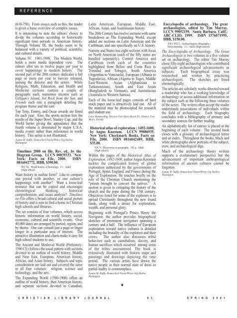 PDF - Christian Library Journal