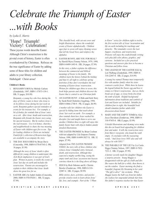 PDF - Christian Library Journal