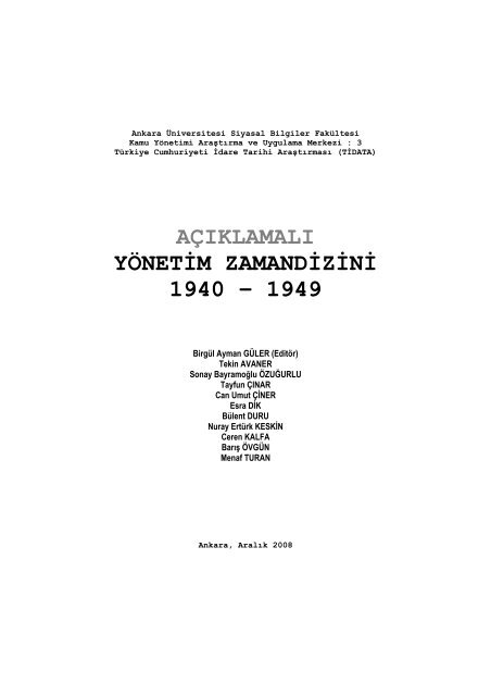 1942: âA'dan 'Z'ye Bozuk Devletâin Yeniden YapÄ±lanmasÄ±