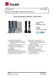 ESPECIFICACIONES TÃƒÂ‰CNICAS / DATA SHEET - TDT Profesional