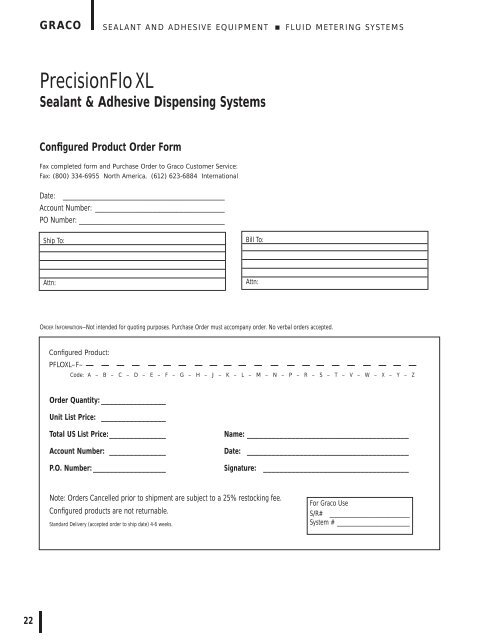 Fluid Metering Systems - CH Reed Inc.