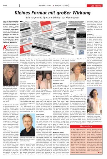 Kleines Format mit großer Wirkung - Kleeneze