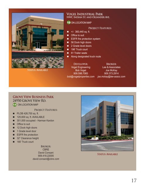 Office and Industrial Opportunities - City of Moreno Valley