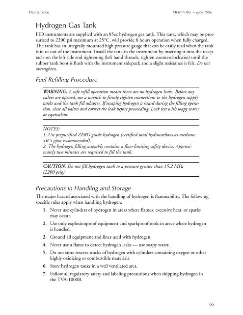 Thermo Scientific TVA-1000B Instruction Manual - Geotech ...