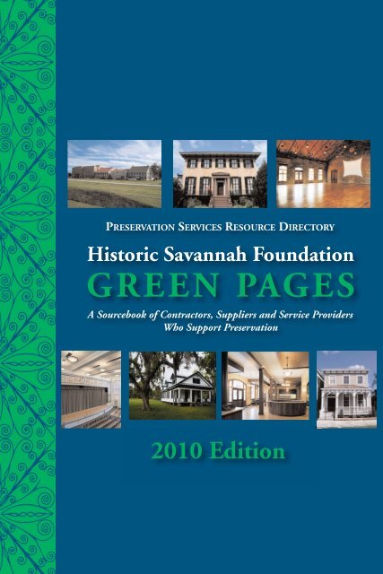 2010 GREEN PAGES - Historic Savannah Foundation