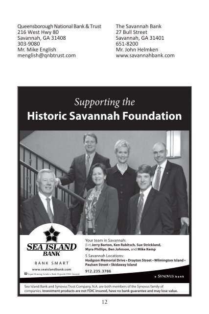 2010 GREEN PAGES - Historic Savannah Foundation