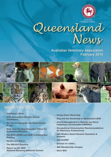 Queensland News - Australian Veterinary Association