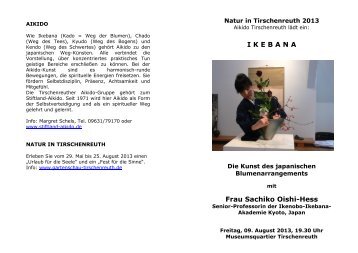 Flyer zum Downloaden - Stiftland Aikido