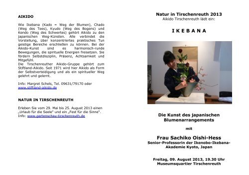 Flyer zum Downloaden - Stiftland Aikido