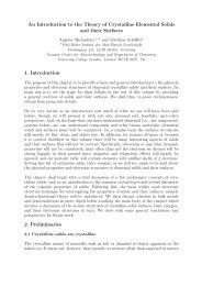 An Introduction to the Theory of Crystalline Elemental Solids and ...