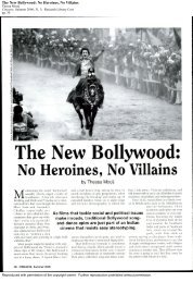 The New Bollywood: No Heroines, No Villains - Yavanika