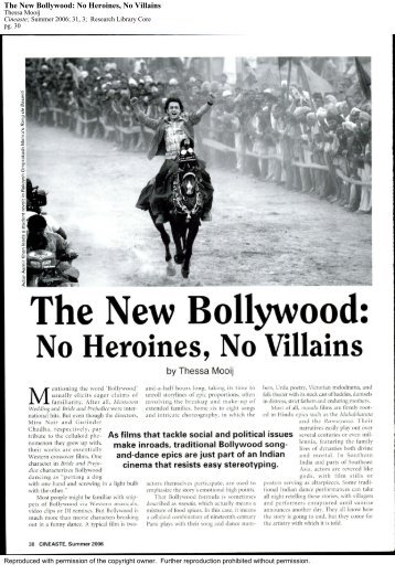 The New Bollywood: No Heroines, No Villains - Yavanika