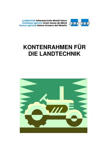 Musterbeispielseiten des Kontenrahmens für die Landtechnik...