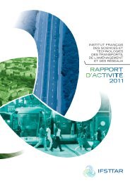 rapport d'actIvItÃ© 2011 - Ifsttar
