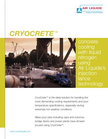 CryoCrete™ brochure - Concrete cooling technology - Air Liquide