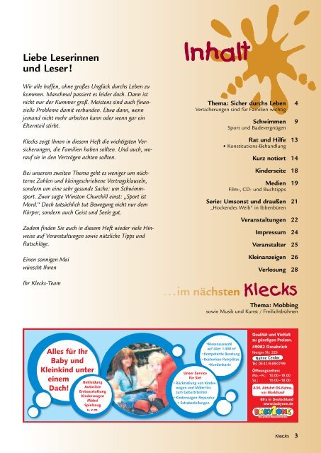 Ausgabe Mai 2010 - Klecks