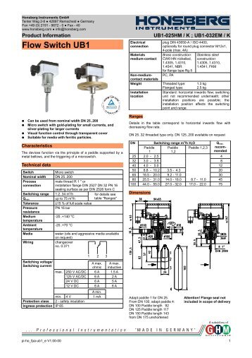 Flow Switch UB1