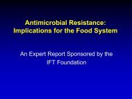 IFT Review of Antibiotic Resistance - Federation of Animal Science ...