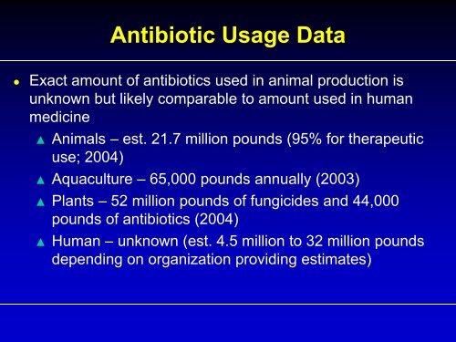 IFT Review of Antibiotic Resistance - Federation of Animal Science ...