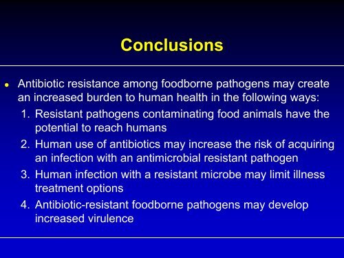 IFT Review of Antibiotic Resistance - Federation of Animal Science ...