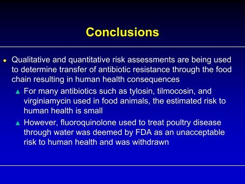 IFT Review of Antibiotic Resistance - Federation of Animal Science ...