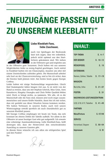 KLEEBLATTMAGAZIN - SpVgg Greuther Fürth