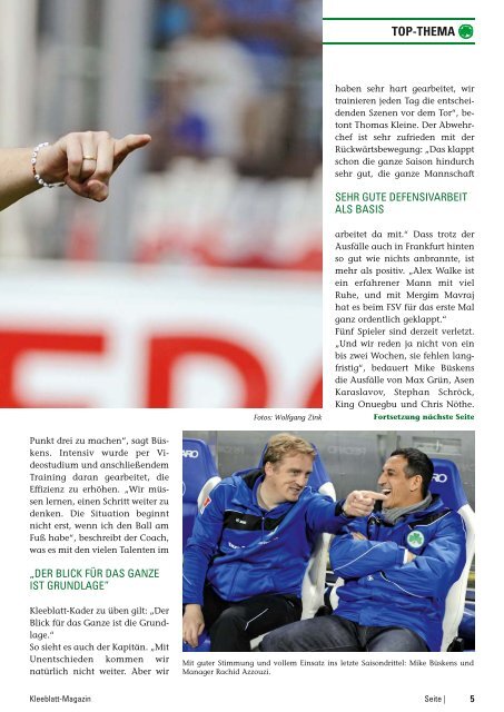 KLEEBLATTMAGAZIN - SpVgg Greuther Fürth