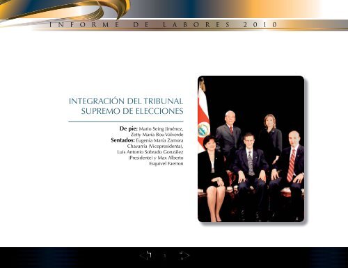 INFORME - Tribunal Supremo de Elecciones