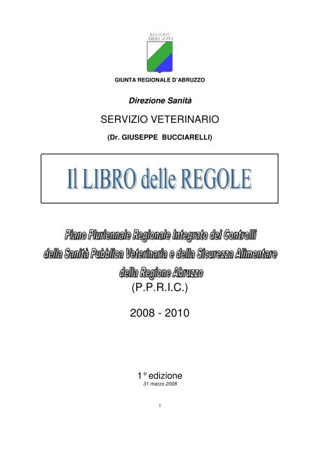 P.P.R.I.C.) 2008 - 2010 - Portale SanitÃ Abruzzo - Regione Abruzzo