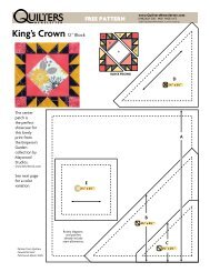 free quilt block pattern - Quilters Newsletter