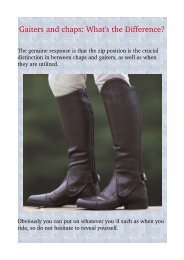 Gaiters and chaps: What's the Difference?