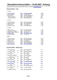 Oberpfalzmeisterschaften – 24.06.2007, Amberg - SV Altenstadt