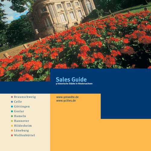 Sales Guide - die 9 StÃ¤dte in Niedersachsen