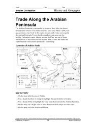 Trade Along the Arabian Peninsula