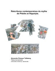 RÃ©Ã©critures contemporaines du mythe de PhÃ¨dre et Hippolyte ...