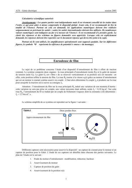 GÃ©nie Ã©lectrique - Concours ENSEA