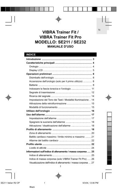 orologio cardiofrequenzimetro con training ... - Oregon Scientific