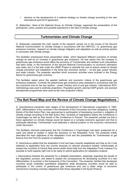 national interministerial dialogue on climate change - UNDPCC.org