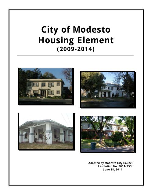 City of Modesto Housing Element