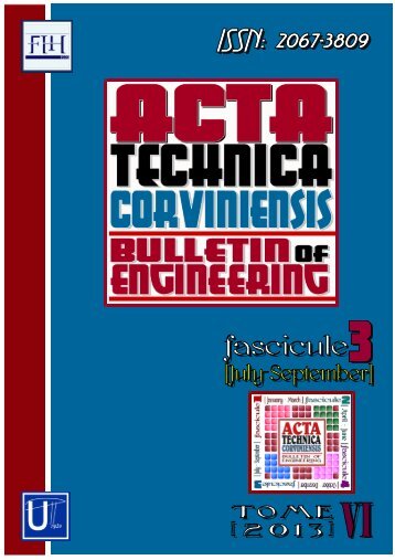 Aims & Scope - Acta Technica Corviniensis