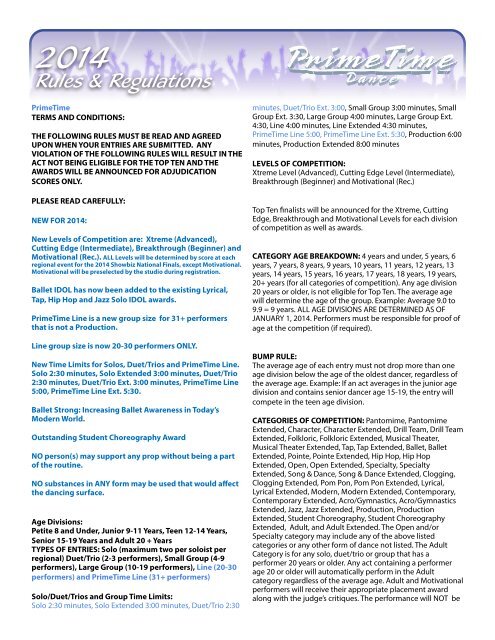 Rules Regulations PrimeTime Dance Competition rules-regulations-primetime-dance-competition