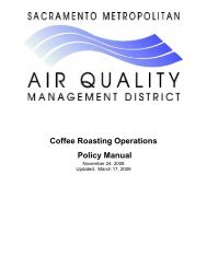 Coffee Roasting Operations Policy Manual - Sacramento ...