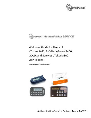 Welcome Guide for Hardware eTokens - SafeNet