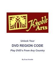 Unlock Your DVD Region Code - Knoble Arts