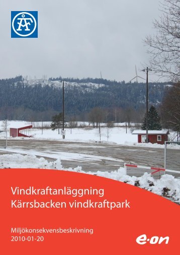 VindkraftanlÃ¤ggning KÃ¤rrsbacken vindkraftpark - E-on