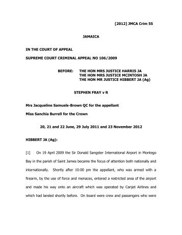 Fray (Stephen) v R.pdf - The Court of Appeal