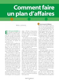 Comment faire un plan d'affaires - Conseiller