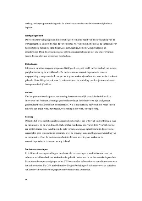 [PDF] De arbeidsmarkt van de zorgsector: data en modellen