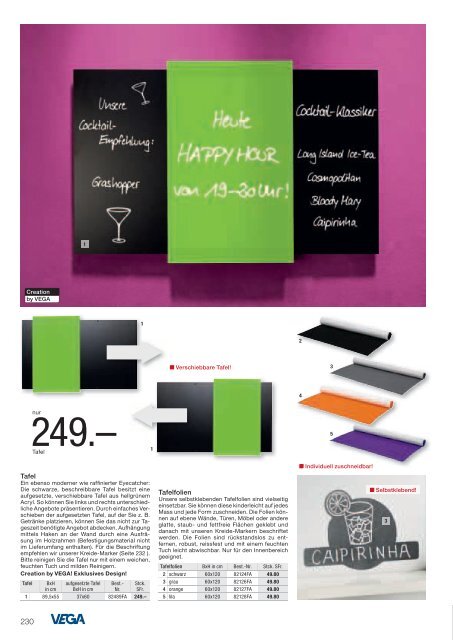 Möbelkatalog 2013 www.vega-ch.com - jobeline: vega ch