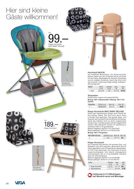 Möbelkatalog 2013 www.vega-ch.com - jobeline: vega ch